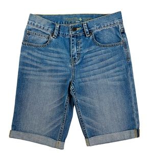 Tucker + Tate: Light Wash, denim shorts.